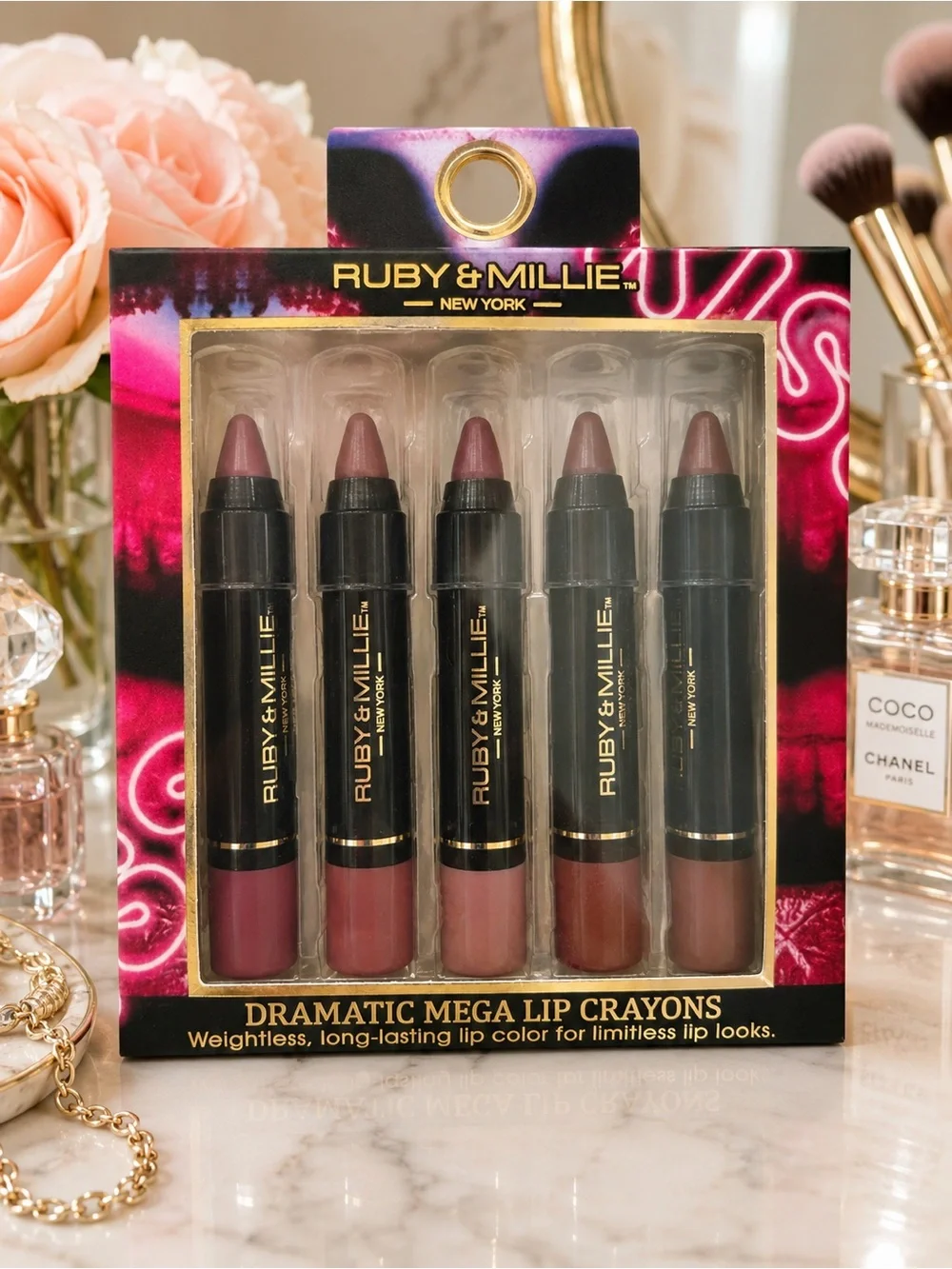 Ruby & Millie New York Dramatic Mega Lip Crayons – New With Tags (NWT)